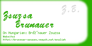zsuzsa brunauer business card